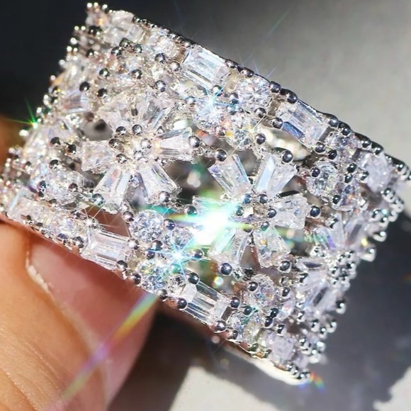 18K white gold diamond ring ๐ - Picture 5 of 5